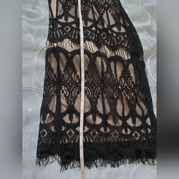 ELIZA J Black & Nude Lace Dress.  SZ. 8.  Stunning. Lined - Picture 14 of 14